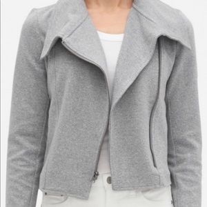 Banana Republic tweed cropped moto jacket, size medium